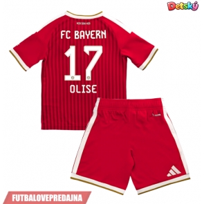 Lacne Dětský Futbalové dres Bayern Munich Michael Olise #17 2026-27 Krátky Rukáv - Domáci (+ trenírky)